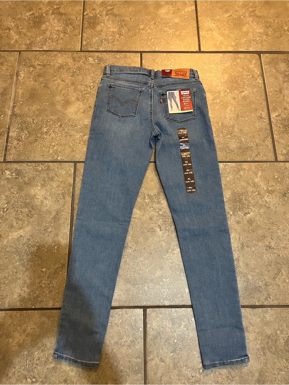 Girl’s Levi's Light Blue Slim Straight Jeans